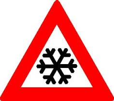 verkeersbord winter
